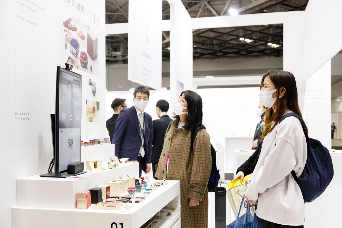 ギフトショー石川県繊維協会ブース・展示会リモート遠隔出展