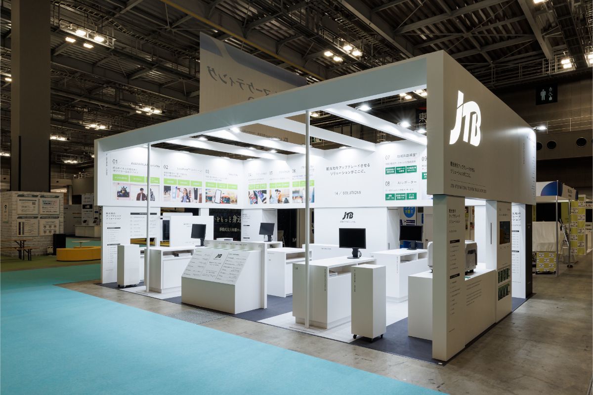 JTBブース｜展示会ブースデザイン装飾｜観光DX-マーケティングEXPO｜スーパーペンギン