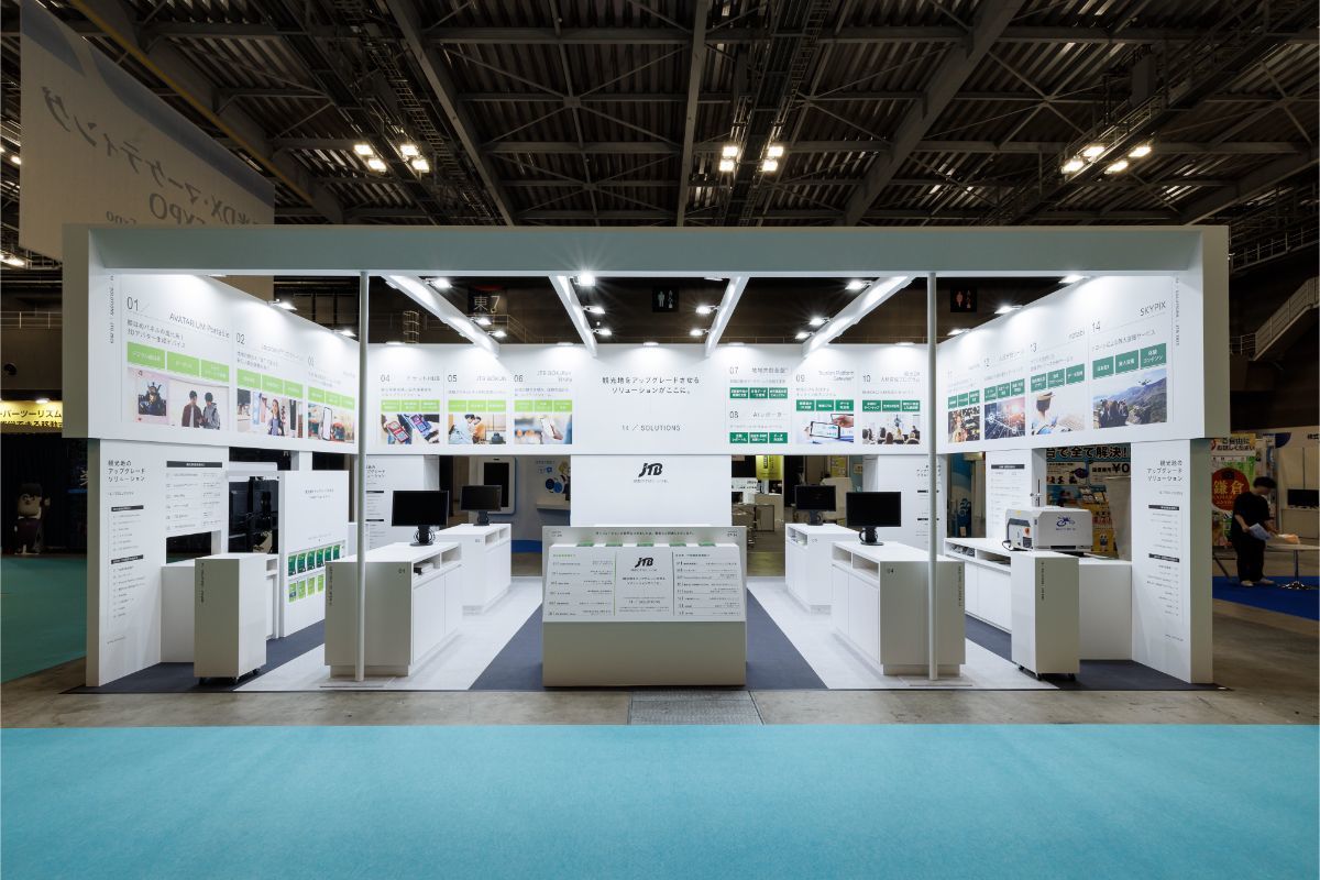 JTBブース｜展示会ブースデザイン装飾｜観光DX-マーケティングEXPO｜スーパーペンギン
