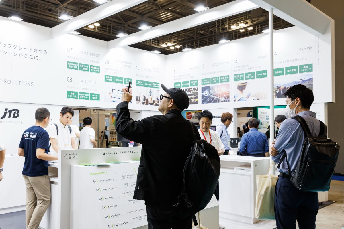 JTBブース｜展示会ブースデザイン装飾｜観光DX-マーケティングEXPO｜スーパーペンギン