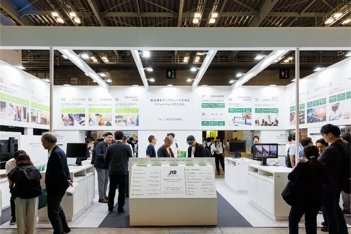 JTBブース｜展示会ブースデザイン装飾｜観光DX-マーケティングEXPO｜スーパーペンギン