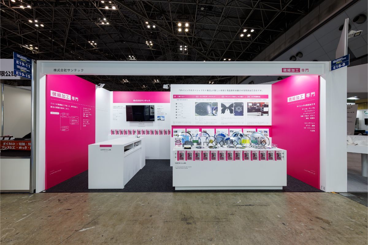 サンテックブース｜展示会ブースデザイン装飾｜機械要素技術展｜ものづくりワールド｜スーパーペンギン