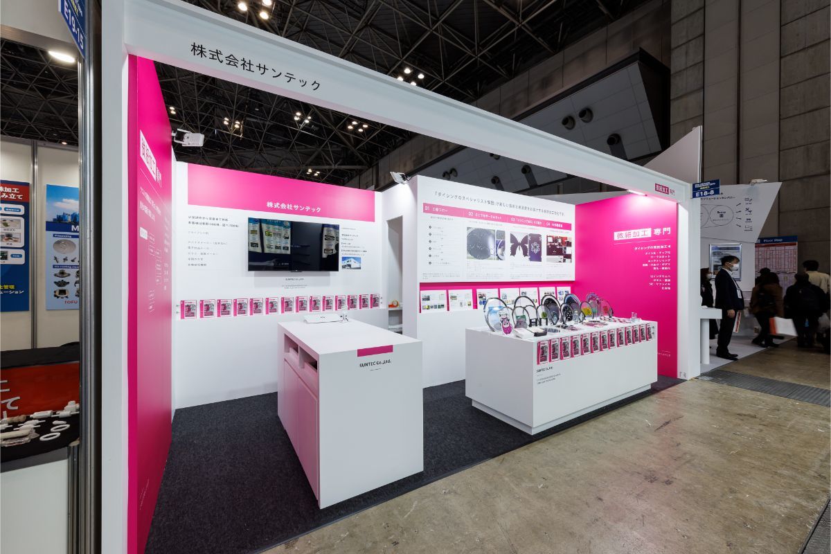 サンテックブース｜展示会ブースデザイン装飾｜機械要素技術展｜ものづくりワールド｜スーパーペンギン