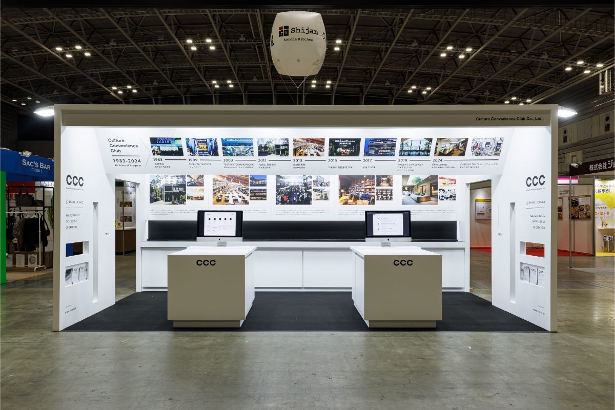 CCCカルチュアコンビニエンスクラブブース｜展示会ブースデザイン装飾｜SCビジネスフェア｜スーパーペンギン