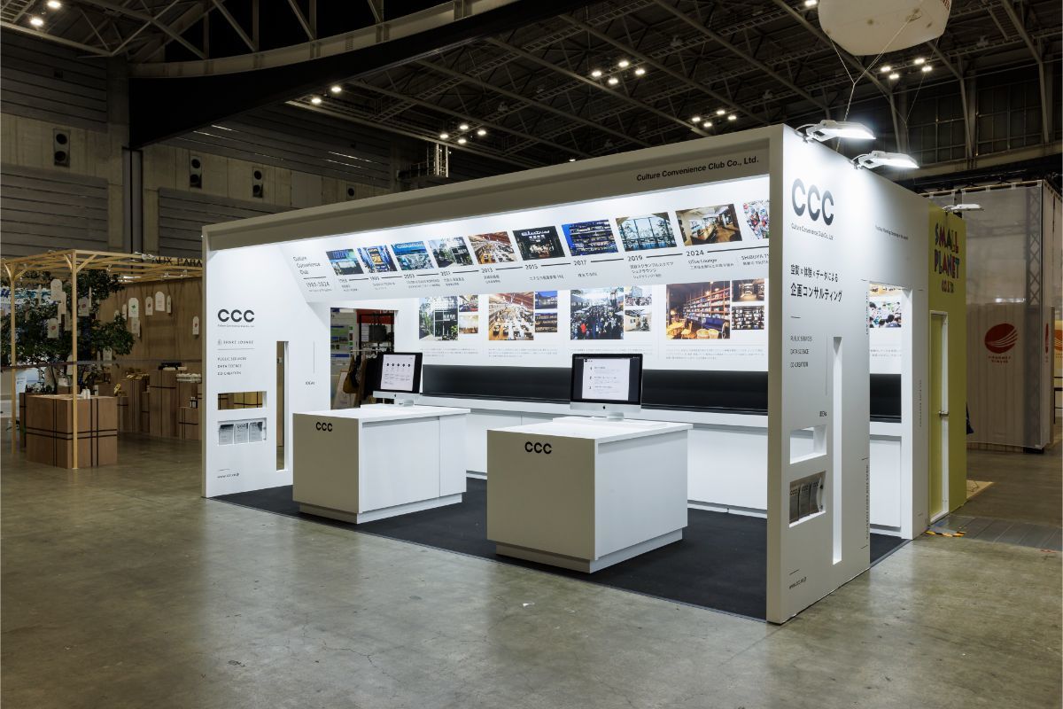 CCCカルチュアコンビニエンスクラブブース｜展示会ブースデザイン装飾｜SCビジネスフェア｜スーパーペンギン