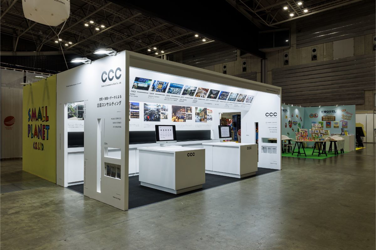 CCCカルチュアコンビニエンスクラブブース｜展示会ブースデザイン装飾｜SCビジネスフェア｜スーパーペンギン